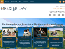 Tablet Screenshot of drexlerlawgroup.com